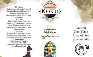 Egyptian Musk Air Freshener, Linen Room Spray, Home Fragrance, Essential Oil Aromatherapy Spray, Relaxation Spray