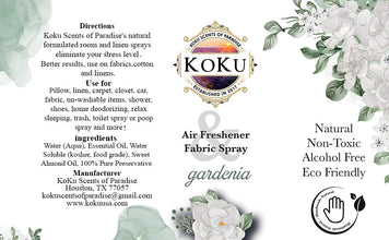 Gardenia Air Freshener, Natural Fabric Spray, Car Air Freshener, Room Spray, Home Fragrance Aromatherapy Spray