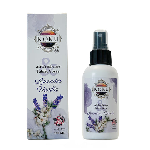 Lavender Vanilla Air Freshener, Odor Eliminator Spray, Luxury Car Air Freshener, Non Toxic Home Fragrance, Alcohol Free Spray