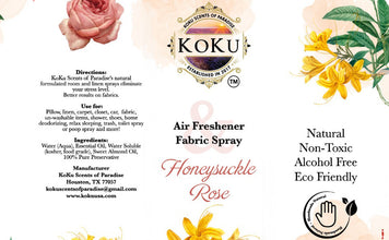 Honeysuckle Rose Air Freshener Spray, Essential Oil Luxury Car Freshener, Non Toxic Air Freshener Spray, Room Spray
