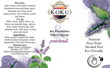 Patchouli Air Freshener, Manifestation Room Spray, Home Fragrance, Essential Oil Aromatherapy Spray, Car Airfreshener, Relaxation Spray